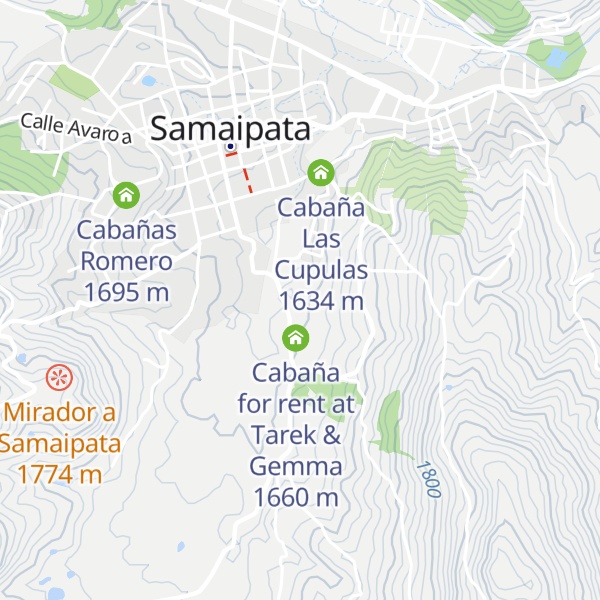 Map of Cabañas Bambu