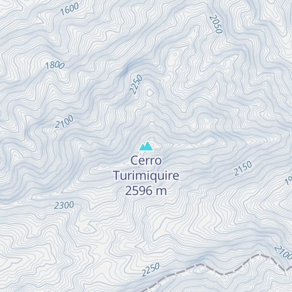 Map of Cerro Turimiquire