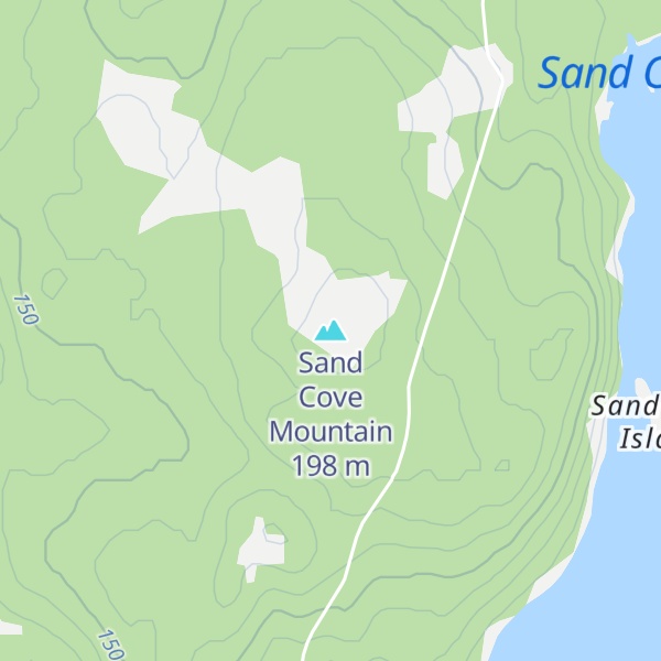 Map of Sand Cove Mountain