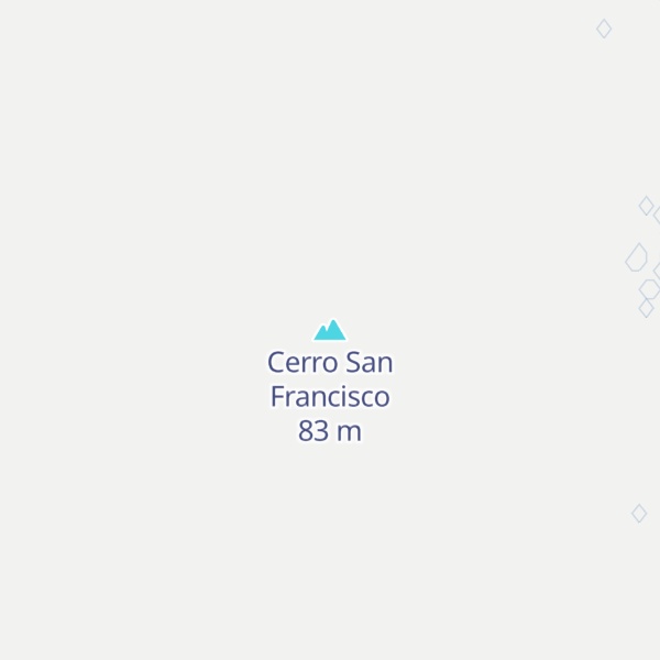 Map of Cerro San Francisco