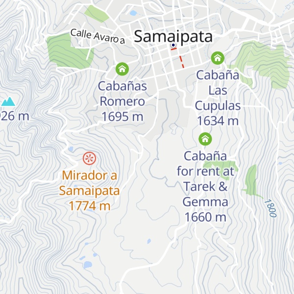 Map of Cabañas de Traudi