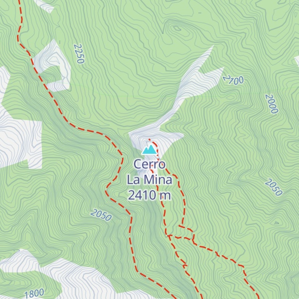 Map of Cerro La Mina