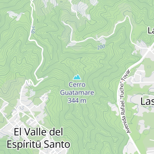 Map of Cerro Guatamare