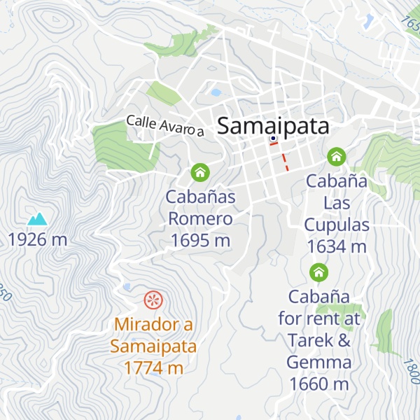 Map of Cabaña La Bien Amada