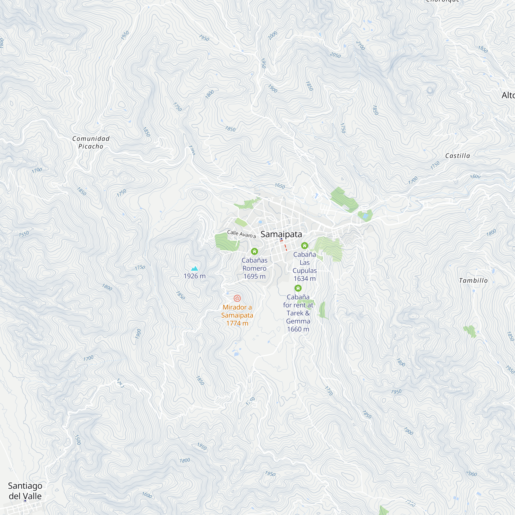 Cabaña Flor de la Vida map