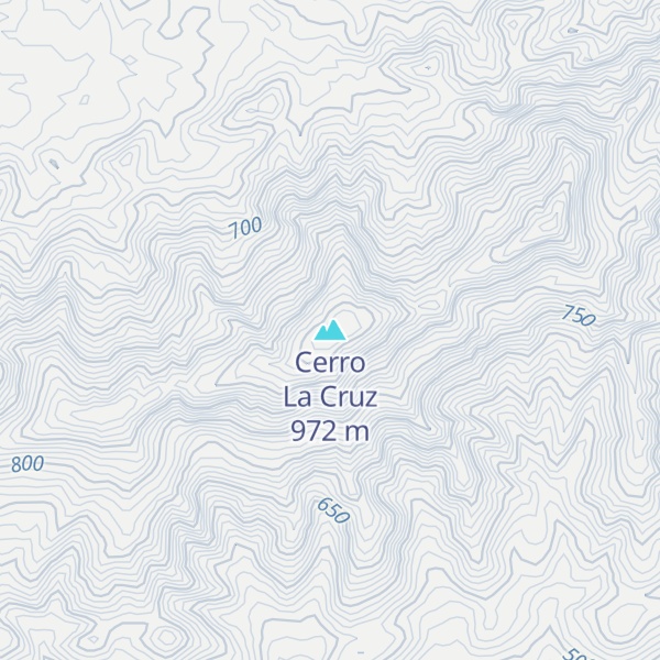 Map of Cerro La Cruz