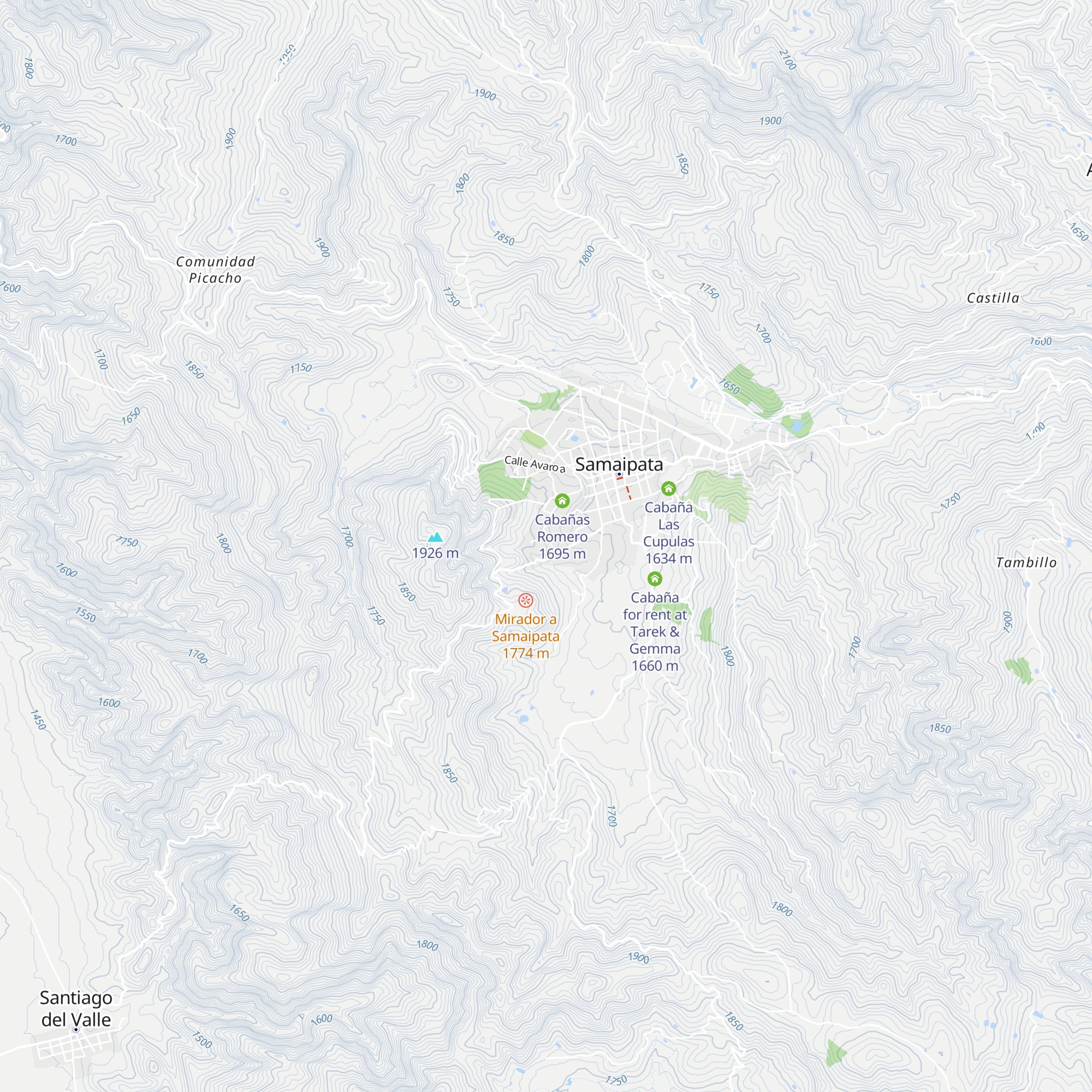 Cabañas Quinta Piray map