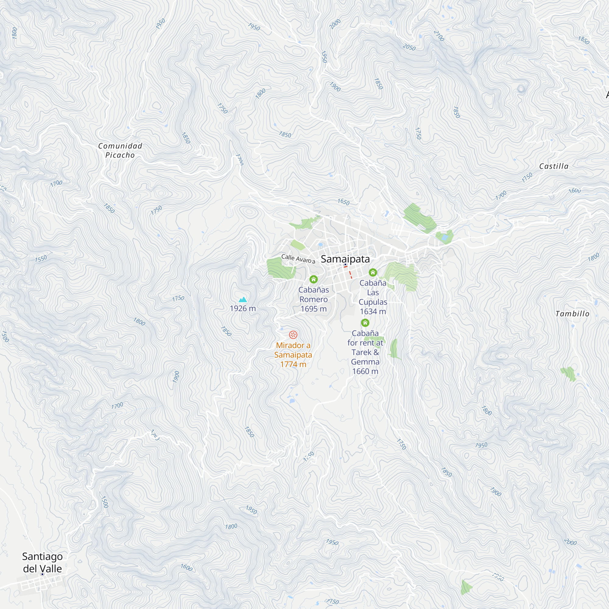 Cabañas Quinta Piray map