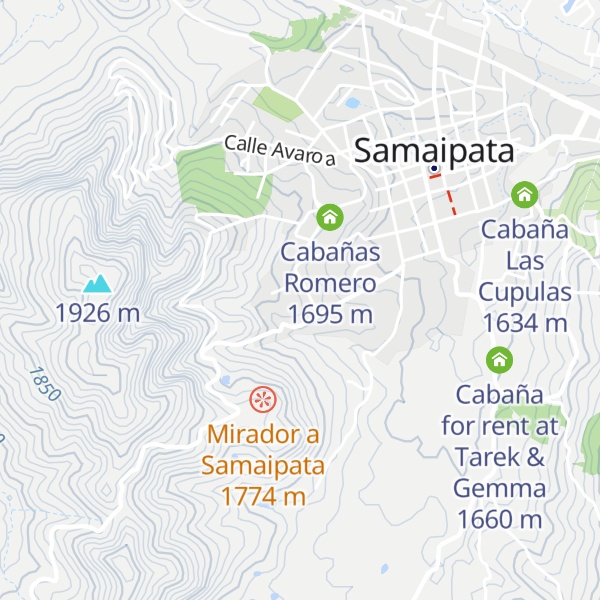 Map of Cabañas Quinta Piray