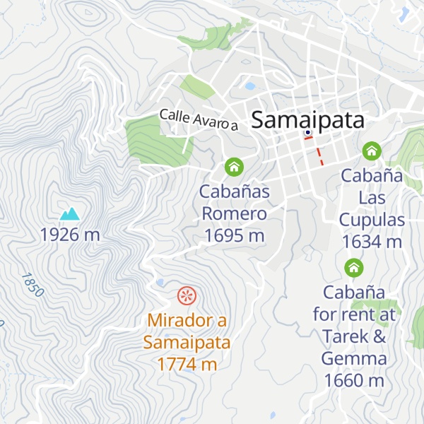 Map of Cabañas Pino y Lavanda
