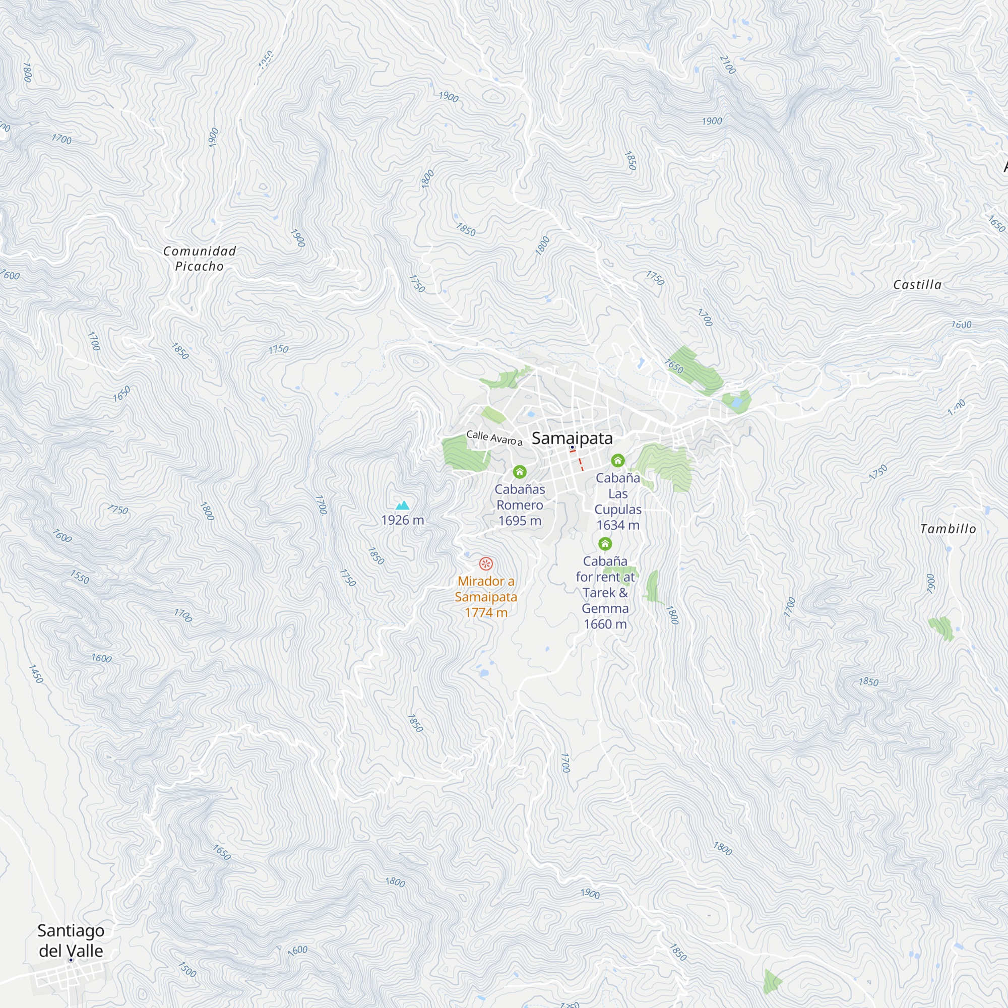Cabañas Pino y Lavanda map