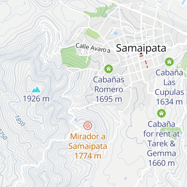 Map of Cabañas Alpinas Samaipata