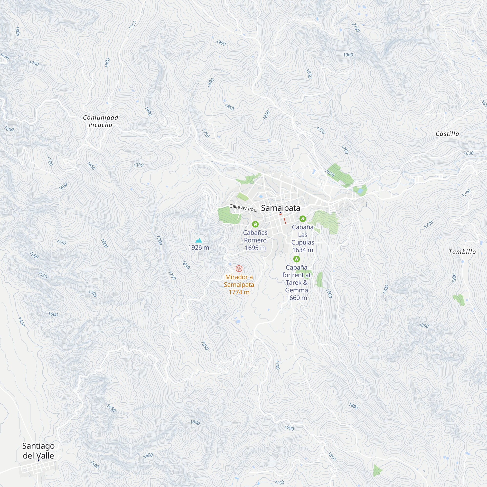 Cabañas Alpinas Samaipata map