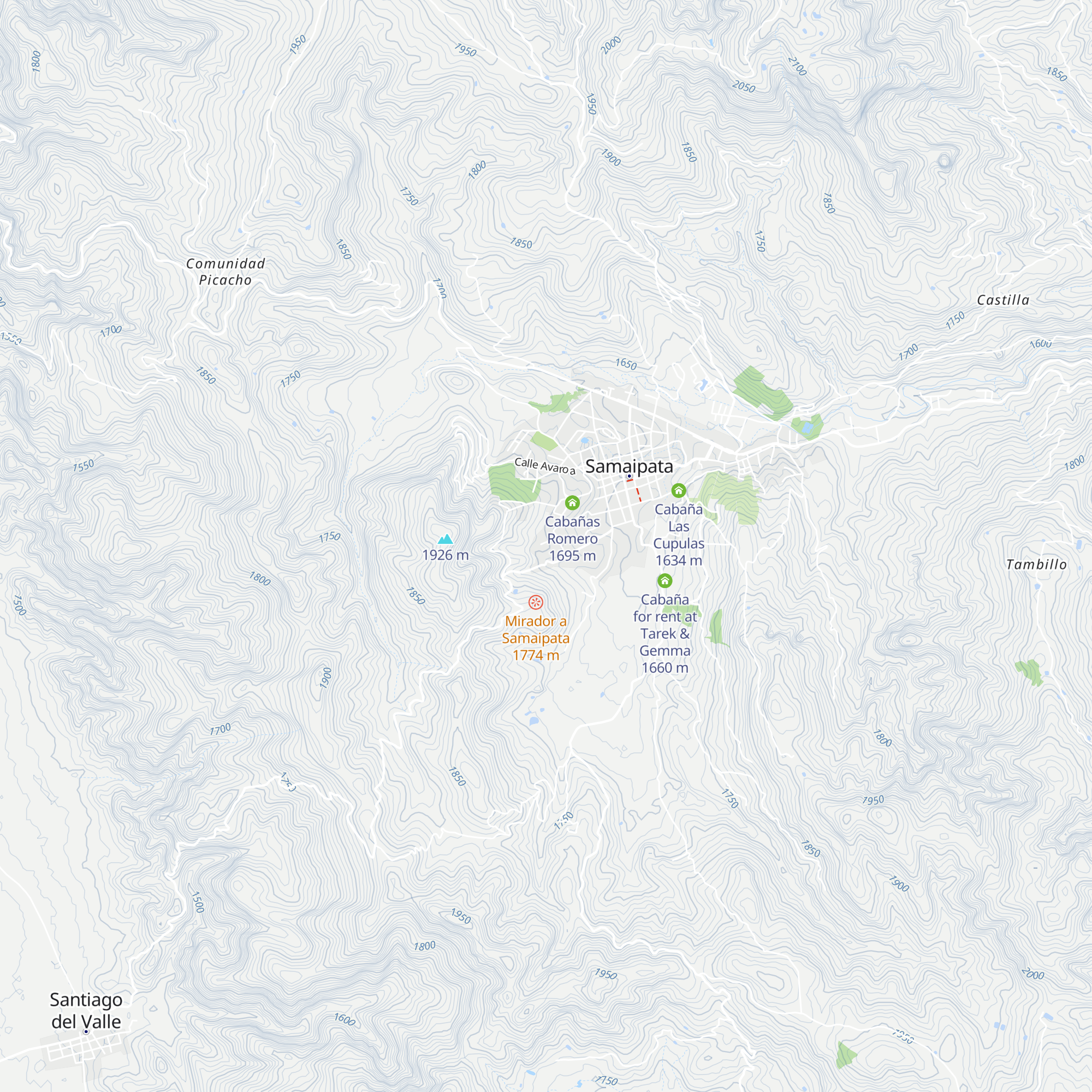 Cabañas Alpinas Samaipata map