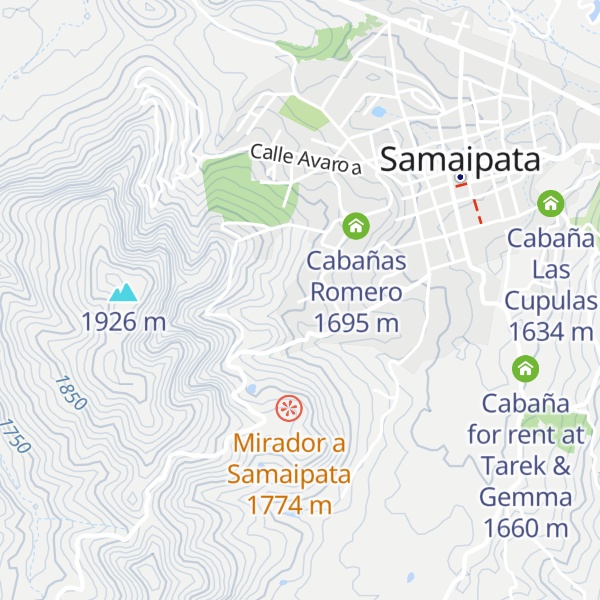 Map of Cabañas Fridolín