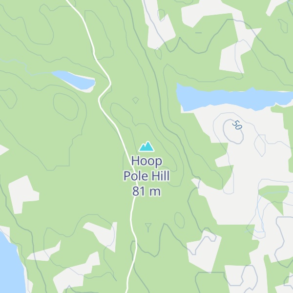 Map of Hoop Pole Hill