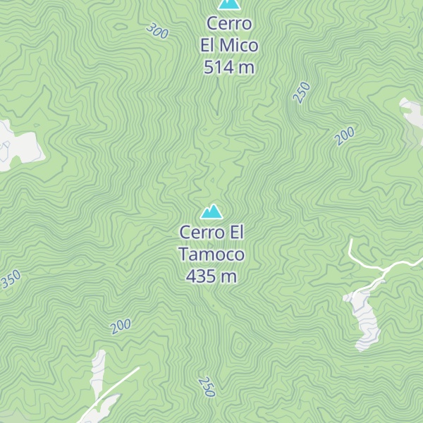 Map of Cerro El Tamoco