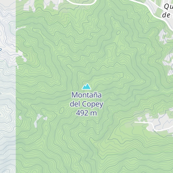 Map of Montaña del Copey