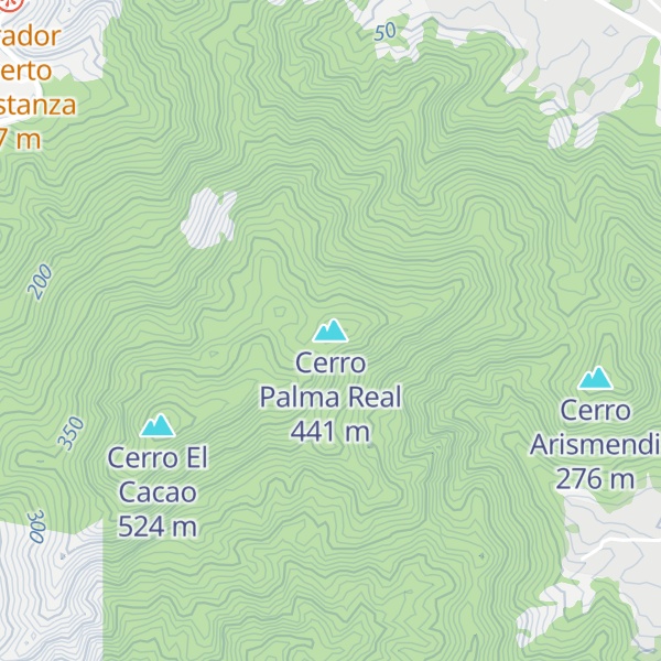 Map of Cerro Palma Real