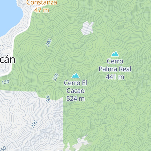 Map of Cerro El Cacao