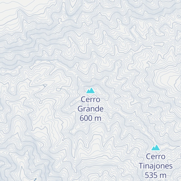 Map of Cerro Grande