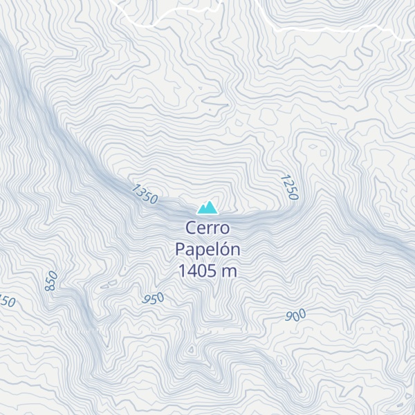 Map of Cerro Papelón