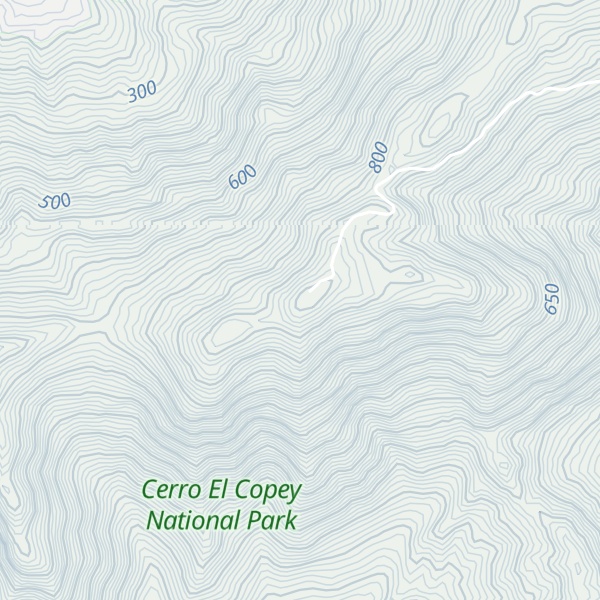 Map of Cerro El Copey