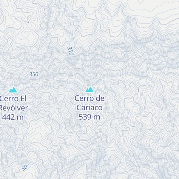 Map of Cerro de Cariaco