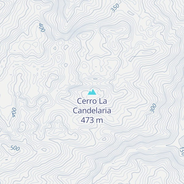 Map of Cerro La Candelaria