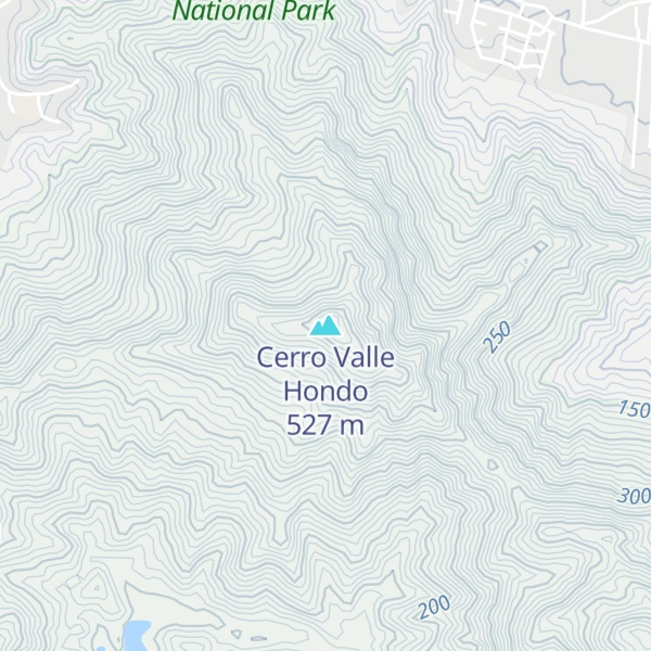 Map of Cerro Valle Hondo