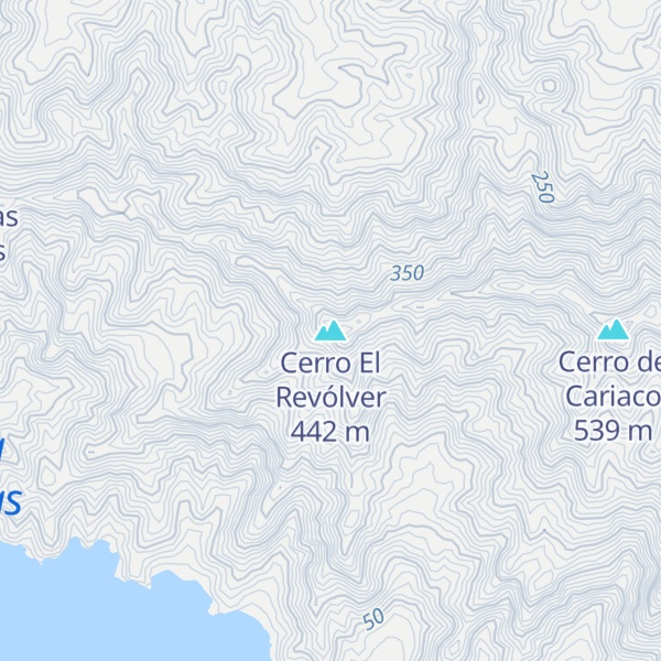 Map of Cerro El Revólver