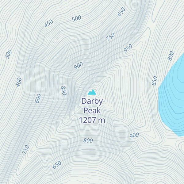 Map of Darby Peak