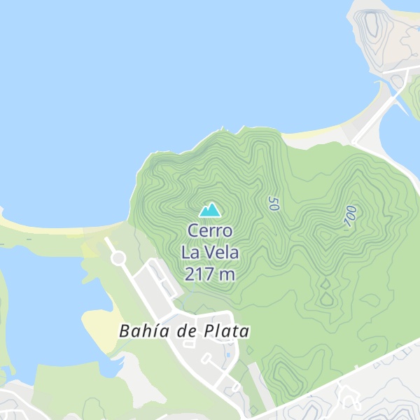 Map of Cerro La Vela