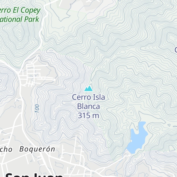 Map of Cerro Isla Blanca