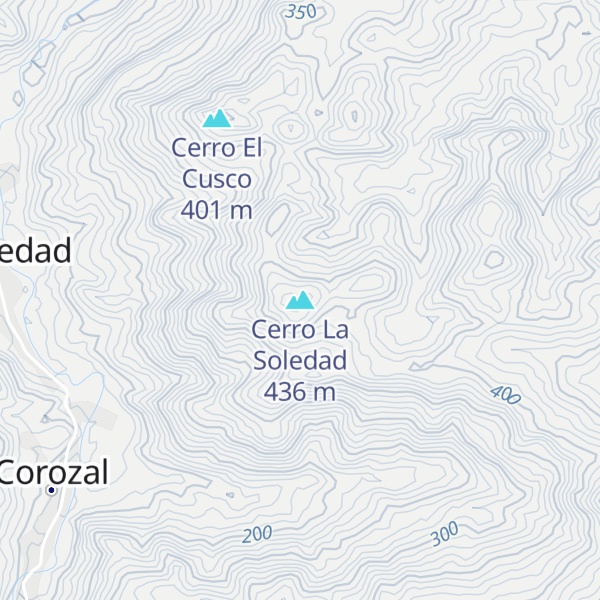 Map of Cerro La Soledad