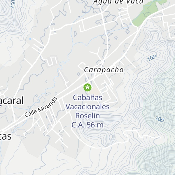 Map of Cabañas Vacacionales Roselin C.A.
