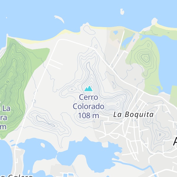Map of Cerro Colorado