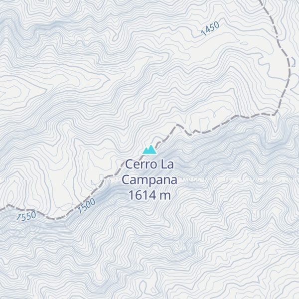 Map of Cerro La Campana