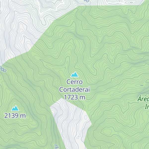 Map of Cerro Cortaderai