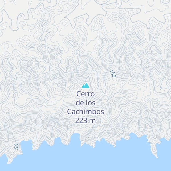 Map of Cerro de los Cachimbos