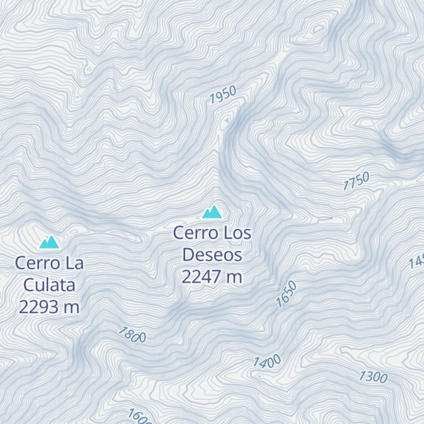 Map of Cerro Los Deseos