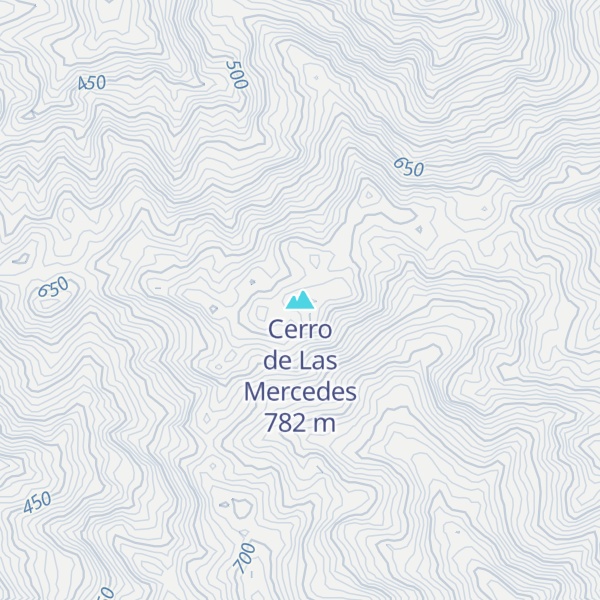 Map of Cerro de Las Mercedes