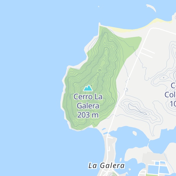 Map of Cerro La Galera