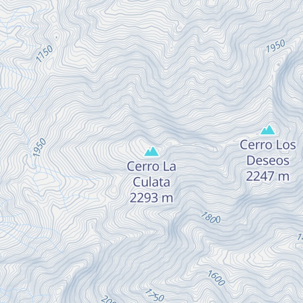 Map of Cerro La Culata