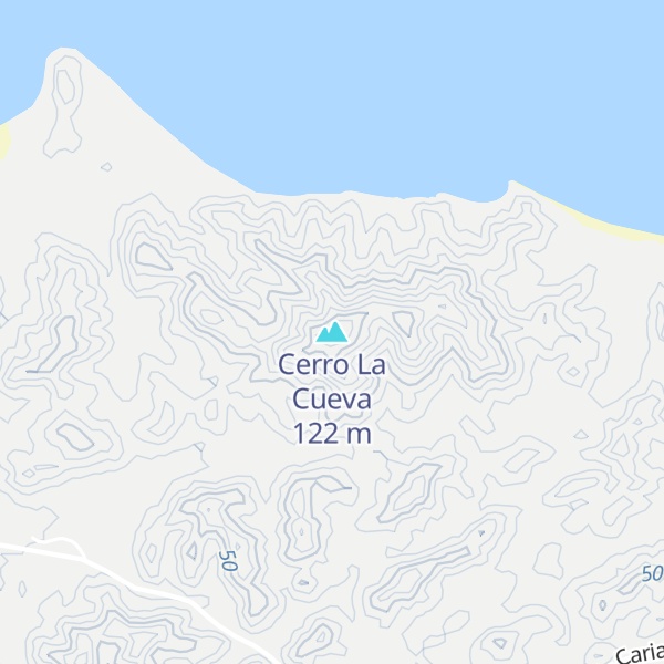 Map of Cerro La Cueva