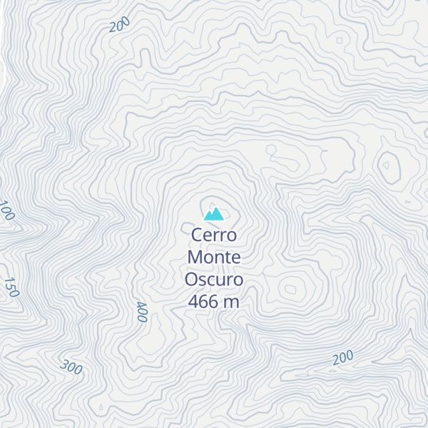 Map of Cerro Monte Oscuro