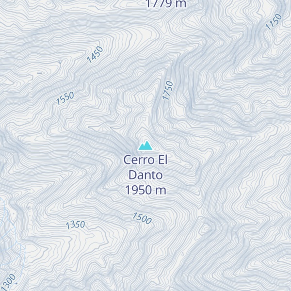 Map of Cerro El Danto