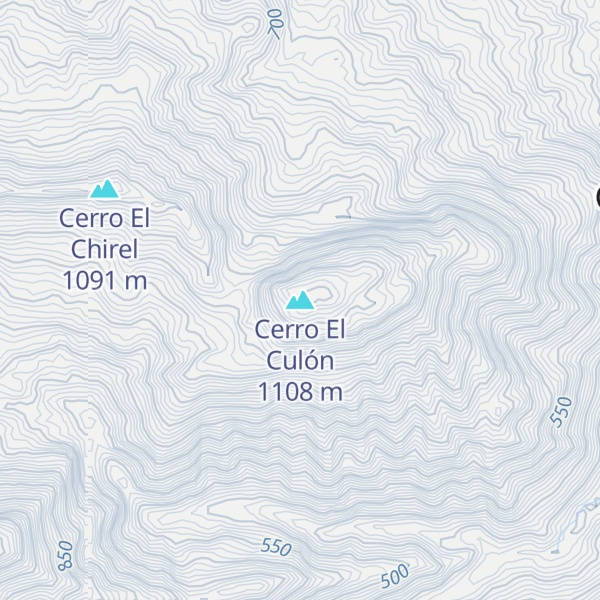 Map of Cerro El Culón