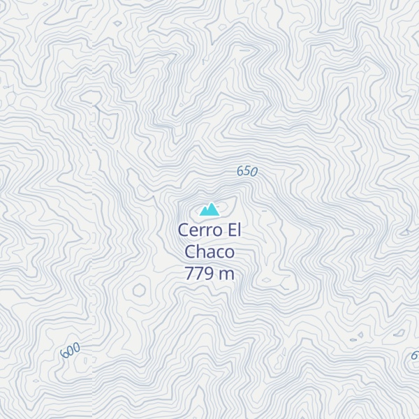 Map of Cerro El Chaco