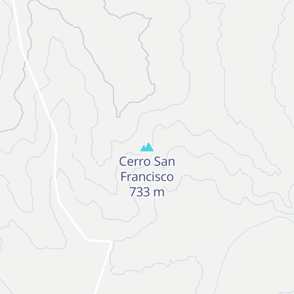 Map of Cerro San Francisco